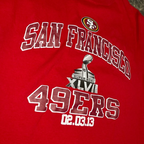 San Francisco 49ers Super Bowl XLVII shirt Size Medium - Picture 6 of 6